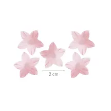 400 lilies made from edible paper - pink