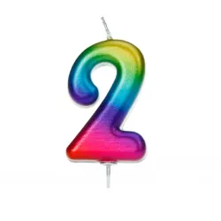 Candele arcobaleno - Numero: 2