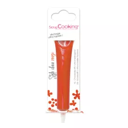 Schokoladenstift Rot – Schreibschokolade zum präzisen Dekorieren und Beschriften von Gebäck | Cakelicious
