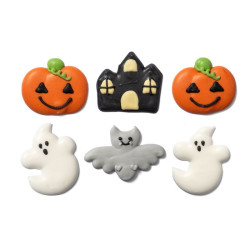 6 Zuckerdekorationen für Halloween
