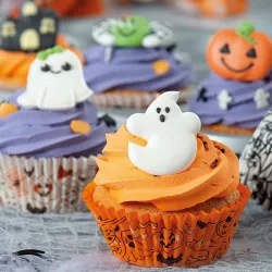 6 sugar decorations for Halloween