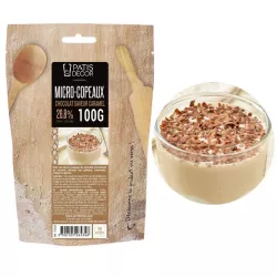 Chocolate shavings - Chocolate with caramel flavour