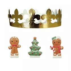 Königsfiguren Lebkuchenfamilie - Set 3 - 3 Stk.