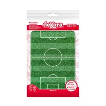 Campo da calcio in carta commestibile