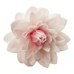 Grand dahlia en papier comestible, rose