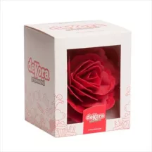 Riesige rote Rose aus Esspapier