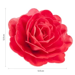 Riesige rote Rose aus Esspapier