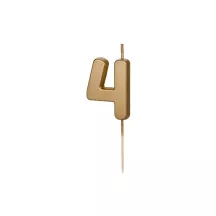 Bougie dorée numéro 4