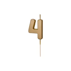 Bougie dorée numéro 4