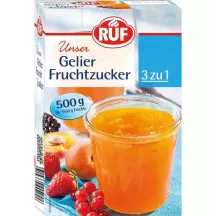 RUF Gelierfruchtzucker 500 g – kalorienärmerer Gelierzucker für Konfitüren und Gelees | Cakelicious