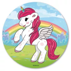 Zuckerdekorationsscheibe "Unicorn"