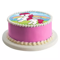 "Unicorn" sugar decoration disc