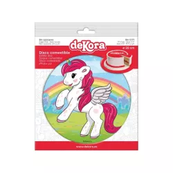 "Unicorn" sugar decoration disc