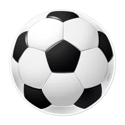 1 cake topper calcio - 15,5 cm