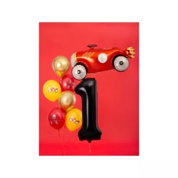 Palloncino in foil nero, numero 1 – 86 cm