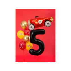 Foil balloon black, number 5 – 86 cm