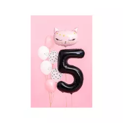 Foil balloon black, number 5 – 86 cm