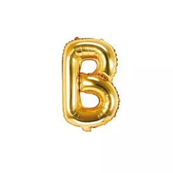 Buchstabenballon gold, B – 35 cm
