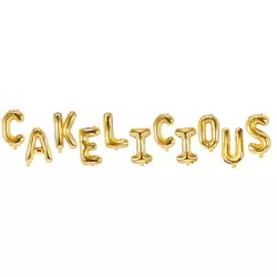 Large aluminium balloon - gold letter - Letter to choose: C