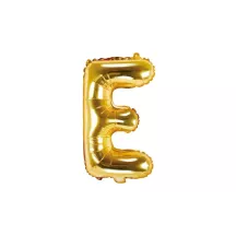Buchstabenballon gold, E – 35 cm
