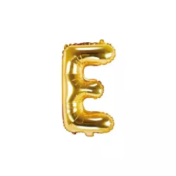 Palloncino lettera oro, E – 35 cm
