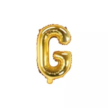 Buchstabenballon gold, G – 35 cm