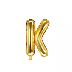 Letter balloon gold, K – 35 cm