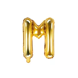 Ballon lettre or, M – 35 cm