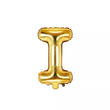 Palloncino lettera oro, I – 35 cm