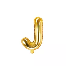 Palloncino lettera oro, J – 35 cm