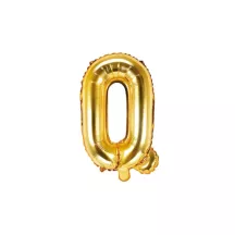 Letter Balloon Gold, Q – 35 cm