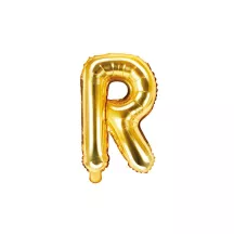 Buchstabenballon gold, R – 35 cm