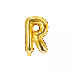 Buchstabenballon gold, R – 35 cm