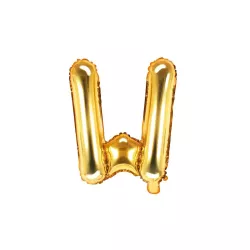 Buchstabenballon gold, W – 35 cm