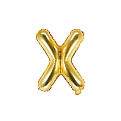 Ballon lettre doré, X – 35 cm