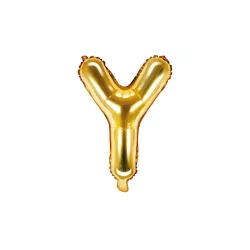 Ballon lettre doré, Y – 35 cm