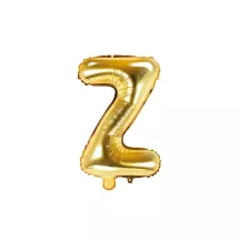 Palloncino lettera oro, Z – 35 cm