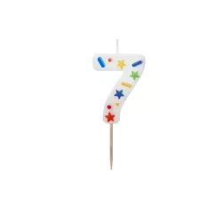 Confetti Bougie Chiffre 7