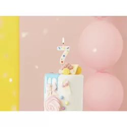 Confetti Bougie Chiffre 7