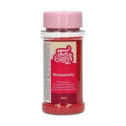 Mini perle di zucchero rosse