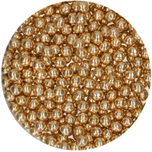 60 g di perle di cioccolato croccanti metallizzate oro