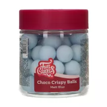 Matt blue choco crispy pearls