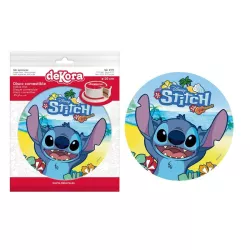 Disco di carta commestibile "Stitch