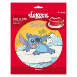 Disco di carta commestibile "Stitch Surfing