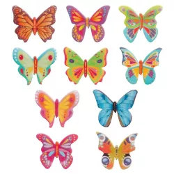 200 butterflies made from edible paper