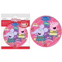 Peppa Pig Party" edible paper disk