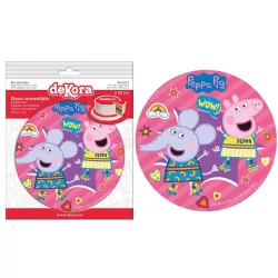 Disco di carta commestibile "Peppa Pig Party