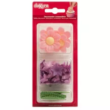 Décoration Fleurs en papier comestible
