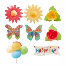 Happy Birthday" cupcake decoration