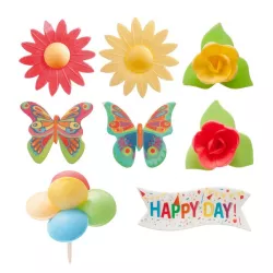 Happy Birthday" cupcake decoration
